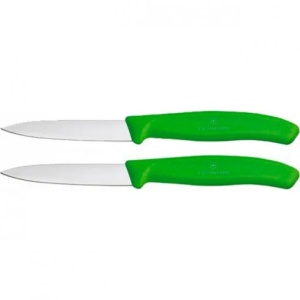 Set cutite curatat Victorinox Swiss Classic Paring Set, 2 piese, Green 6.7606.L114B - Img 2