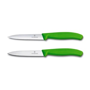 Set cutite curatat Victorinox Swiss Classic Paring Set, 2 piese, Green 6.7796.L4B - Img 2