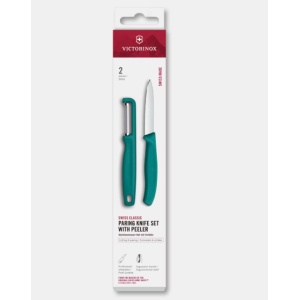 Set pentru curatat Victorinox Swiss Classic Paring Set, 2 piese, Green 6.7114.21C1
