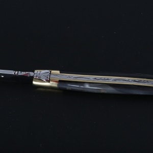 Briceag Laguiole en Aubrac, maner Corn Taur, lama 12cm - LGL0212CPL/SSI1 - Img 3