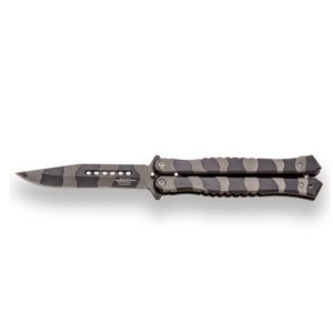 Briceag tip fluture Joker, maner aluminiu, lama 10.4cm JKR0710