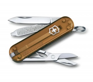 Briceag Victorinox Classic Colors Transparent,58 mm, Chocolate Fudge 0.6223.T55G - Img 1