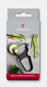 Curatator Victorinox Rapid Peeler & Cutter Julienne, 110mm, lama zimtata, ABS, black 6.0934.3 - Img 5
