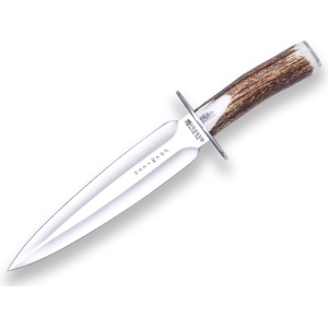 Cutit pentru injunghiere Joker Colmillo, corn cerb, lama 21.5cm CC108