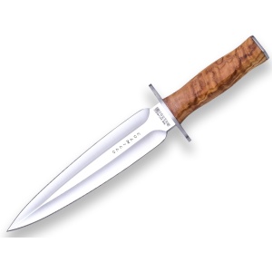 Cutit pentru injunghiere Joker Colmillo, maner lemn maslin, lama 21.5cm CO108