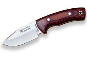 Cutit pentru jupuit Joker Pecari, maner lemn stamina, lama full tang 8.5cm CR22 - Img 1