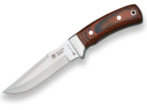 Cutit pentru vanatoare Joker Gamo, maner lemn stamina, lama full tang 13cm CR45 - Img 1