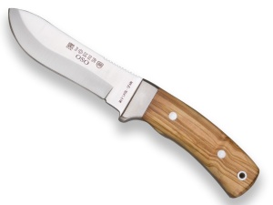 Cutit pentru vanatoare Joker Oso, maner lemn maslin, lama full tang 12cm CO49 - Img 1