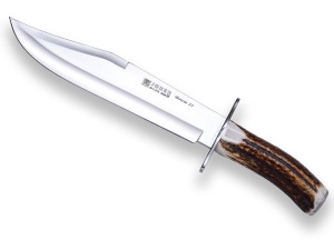 Cutit Vanatoare Joker Bowie, corn cerb, lama 250mm CC101 - Img 1