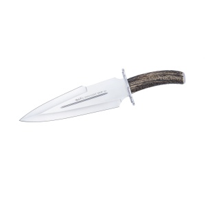 Cutit Vanatoare Muela Duque-25A,maner corn de cerb, lama 25 cm