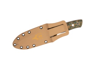 Cutit Vanatoare Muela KODIAK-G/K,maner micarta 3D black mustard, lama 10 cm - Img 2
