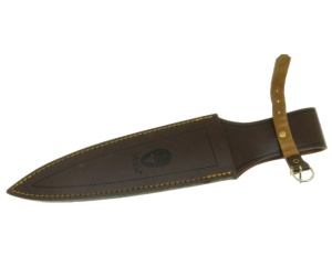 Cutit Vanatoare Muela SERRENO-M,maner lemn presat coral, lama 22.5 cm - Img 2