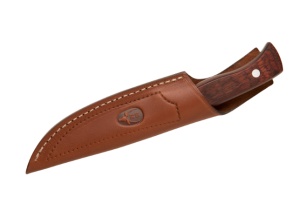 Cutit Vanatoare Muela SPRINGER-11R,maner lemn presat de coral, lama full tang 11 cm - Img 2