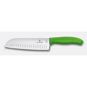 Cutit Victorinox Swiss Classic Santoku, lama 17cm, Green 6.8526.17L4B