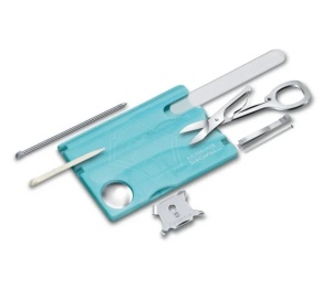 Multifunctional Victorinox SwissCard NailCare,82 mm, albastru transparent 0.7240.T21 - Img 2