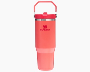 Pahar termoizolant The IceFlow Flip Straw Tumbler 2.0, 0.89L, Hot Coral 10-12043-076 - Img 1