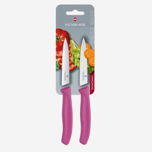 Set cutite curatat Victorinox Swiss Classic Paring Set, 2 piese, Pink 6.7796.L5B