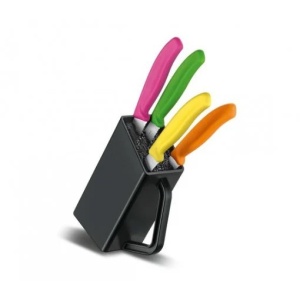 Set cutite Friptura & Pizza Victorinox Swiss Classic Steak & Pizza Block, 4 piese, Multicolor 6.7126.4 2