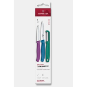 Set pentru curatat Victorinox Swiss Classic Paring Set, 3 piese, Multicolor 6.7116.33C1