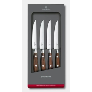 Set pentru friptura Victorinox Grand Maitre Wood Steak Set, 2 piese, Brown 7.7240.4