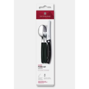 Set tacamuri Victorinox Swiss Classic Picnic Set, 3 piese, Black 6.7193.3F