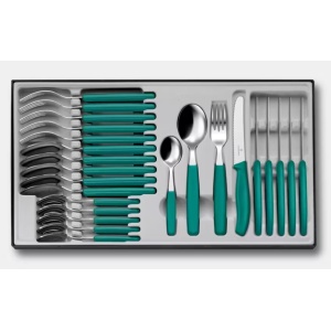 Set Victorinox Swiss Classic Table Set, 24 piese, Green 6.7834.24C1