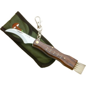 Briceag Joker pentru ciuperci, maner lemn, lama 7cm, verde JKR0032