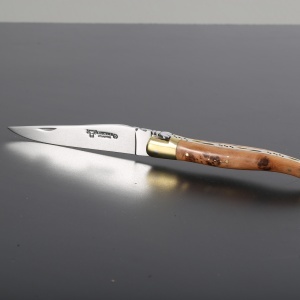 Briceag Laguiole en Aubrac, maner lemn ienupar, lama 10cm - LGL0210GEL/FSJ1 - Img 2
