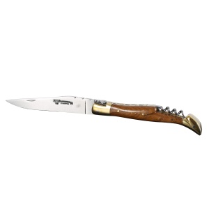 Briceag Laguiole en Aubrac, maner lemn tec, lama 12cm - LGL0312TKL/FSJ1
