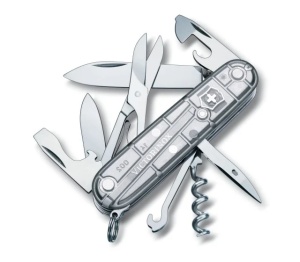 Briceag Victorinox Climber Silvertech, 91 mm, argintiu transparent 1.3703.T7B1 Blister - Img 1