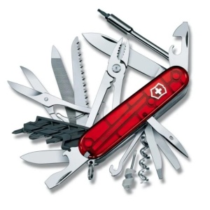 Briceag Victorinox CyberTool L, 91 mm, rosu transparent 1.7775.T - Img 1