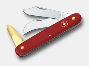 Briceag Victorinox pentru altoit cu pana 3, 100mm, rosu 3.9116.B1 Blister - Img 1