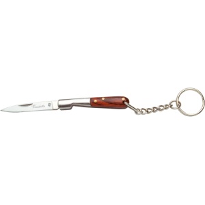 Bricege breloc Joker Vendetta, maner lemn presat&otel, lama 4cm JKR0238