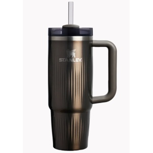 Cana termoizolanta Stanley The Quencher H2.O Fluted Tumbler 0.89L, Black 10-13003-016