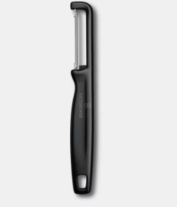 Curatator Victorinox Iota Straight Peeler, lama dreapta dubla, Black 6.0942.3 - Img 1