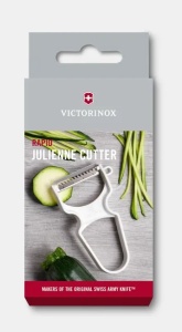 Curatator Victorinox Rapid Peeler & Cutter Julienne, 110mm, lama zimtata, ABS, white 6.0934 - Img 5