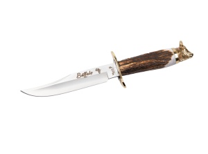 Cutit Muela Buffalo 16A,maner corn de cerb, lama 16cm - Img 1
