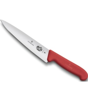 Cutit pentru carne Victorinox Carving, lama 19cm, Red 5.2001.19