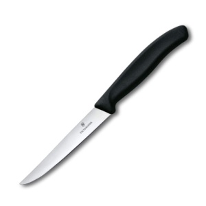 Cutit pentru friptura Victorinox Swiss Modern Steak Knife, lama 11cm, Black 6.7203.20