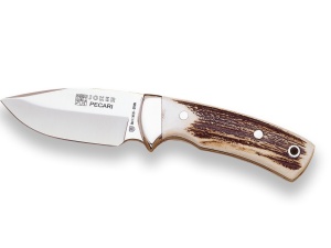 Cutit pentru jupuit Joker Pecari, maner corn cerb, lama full tang 8.5cm CC20 - Img 1