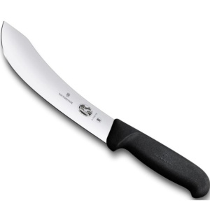 Cutit pentru jupuit Victorinox Skinning Knife, lama 18cm, Black 5.7703.18