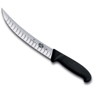 Cutit pentru macelarie Victorinox Butcher Knife, lama 20cm, Black 5.7223.20