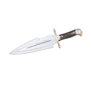 Cutit Vanatoare Muela El Grand Duque-25E,maner corn de cerb, lama 25 cm