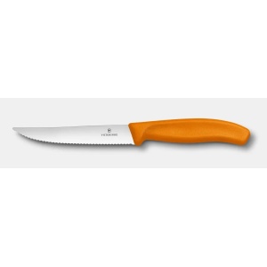 Cutit Victorinox Swiss Gourmet pentru friptura, lama 12cm, Orange 6.7936.12L9