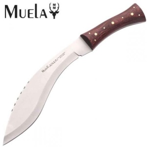 Maceta Muela KUKRI-26M,maner lemn presat trandafir, lama 26cm - Img 1