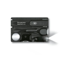 Multifunctional Victorinox SwissCard Lite,82 mm, negru transparent 0.7333.T3B1 Blister - Img 1