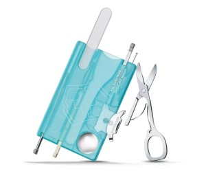 Multifunctional Victorinox SwissCard NailCare,82 mm, albastru transparent 0.7240.T21 - Img 3