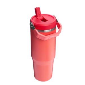Pahar termoizolant The IceFlow Flip Straw Tumbler 2.0, 0.89L, Hot Coral 10-12043-076 - Img 2