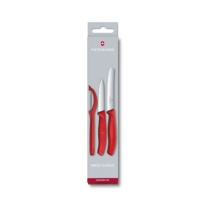 Set cutite curatat Victorinox Swiss Classic Paring Set, 3 piese, Red 6.7111.31