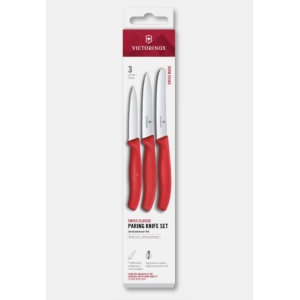Set cutite curatat Victorinox Swiss Classic Paring Set, 3 piese, Red 6.7111.34C1